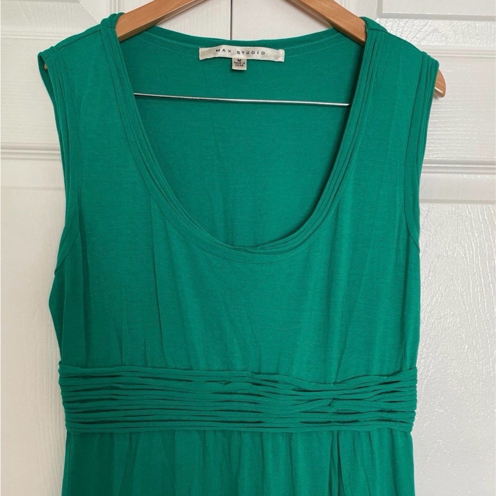 Max Studio Emerald green Sleeveless maxi Dress